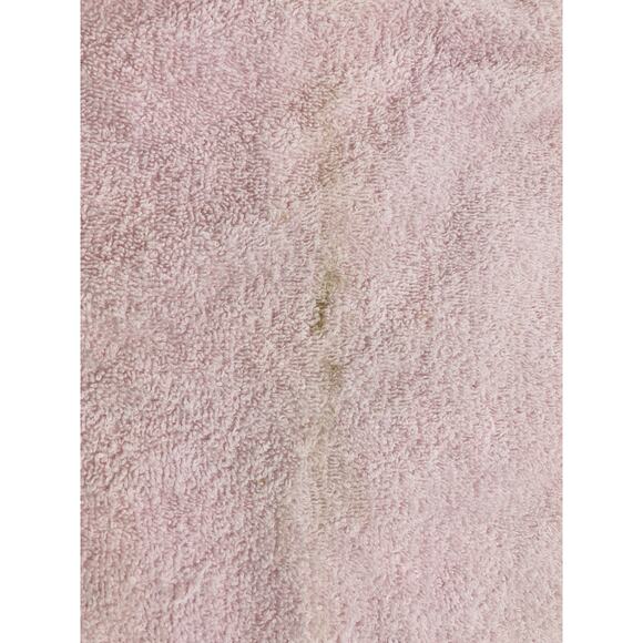 Cannon Bath Body Hand Towel Set Vintage Pink Floral Appliqué Gold Rose USA Flowe - Picture 12 of 16